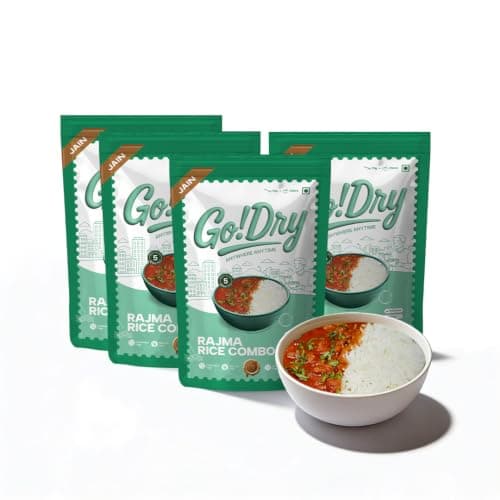 Go!Dry Jain Rajma Rice Combo | Ready to Eat Indian Meal | No Onion No Garlic | No Preservatives & No Palm Oil | 75g — image 8