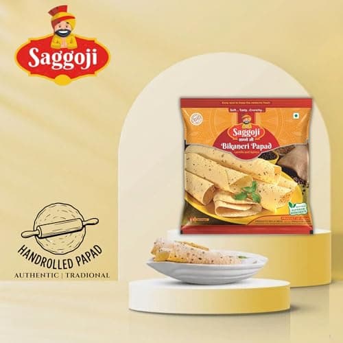 Saggo ji Moong dal Jain Papad 9"inch Handmade (400 g) — image 3