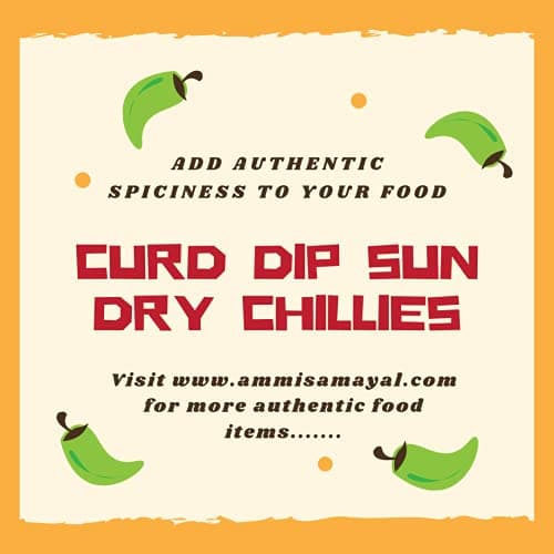 Ammi Samayal Curd Dip Sun Dry Chilly (MorMilagai Vathal) | Authentic Vathal Vadagam/Curd Dip Dried Chillies | Healthy & Tasty Natural Dried Dahi Mirchi | Pack of 1, 350gm — image 5