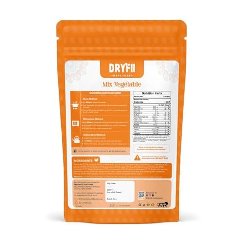 Dryfii Ready-to-Eat Instant Jain Mix Vegetable | Pure Veg | Freeze Dried | No Onion, No Garlic | Rehydrated Weight 230 g — image 2
