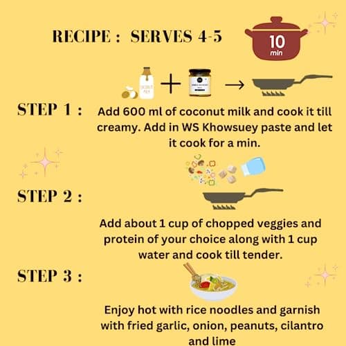 Wholespoon Khowsuey Paste (180gm) | All natural, Preservatives Free, Plant based | Make Restaurant Style Khow Suey in 10 mins — image 4