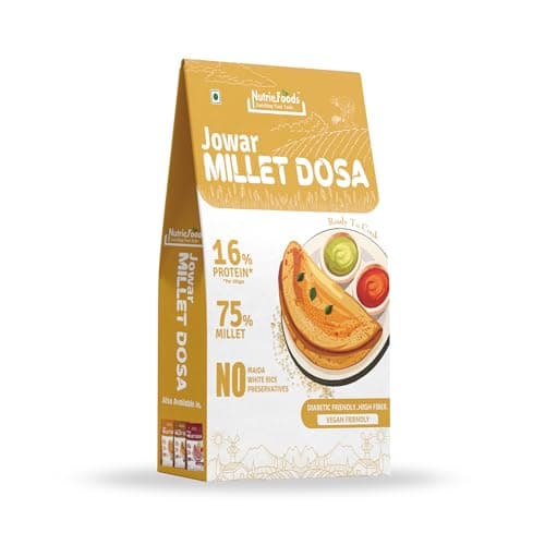 Nutriefoods Instant Millet Dosa Premix, 0% Maida, 0% Besan, Made with Millets, Kid Friendly, High in Protein (7 in 1 Millet Dosa, 400, gram) — image 8