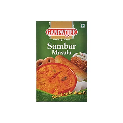 Ganpatjee Sambhar Masala Powder,100G | No Onion & Garlic | Authentic South Indian Taste & Color