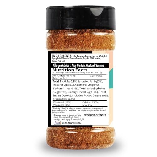 SARANZ Taco Mix JainExotic, Lebanese 7 Spice Mix Jain & Mexican Mix Jain Seasoning ( Combo Pack Of 3 ) Perfect for Snacks, Appetizers, Tacos, Savouries, Entrees, Main Dishes Aromatic and Flavoured Vegan, Dairy Free | Mexican Seasoning | 100 Grams Sprinkler Jar — image 4