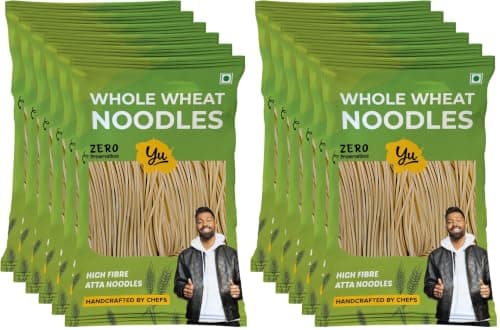 Yu Foodlabs - Whole Wheat Noodles - 100% Atta & Zero Maida - Easy To Digest Healthy Noodles - No Preservatives & 100% Natural - Just Boil - Ready In 5 Mins - Serves 6-300 grams (Pack Of 2) — image 7