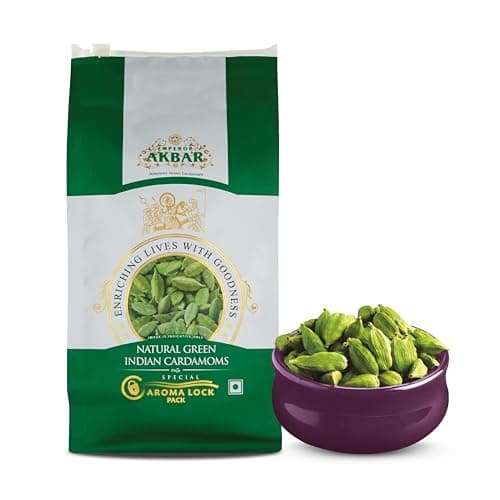 Emperor Akbar Alleppey Whole Green Cardamom 7–8mm | Premium Kerala Elaichi | Long-Lasting Aroma | 100% Natural & Handpicked | Antioxidant-Rich Spice for Tea, Cooking & Desserts | 50g | Pack of 1 — image 8
