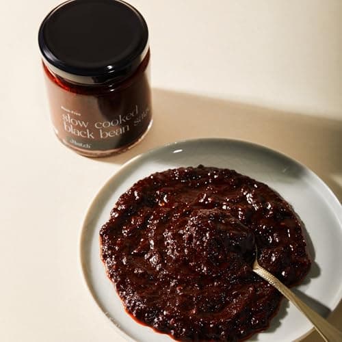 SMALLBATCH Root Free Slow Cooked Black Bean Sauce, Jain Friendly, No Onion No Garlic, Gourmet Condiment, Spread, Marinate, Saute, Stir-Fry, Dip, Tofu, Jbatch - 180gms — image 3