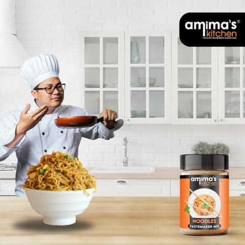 Amima's Kitchen Noodles Tastemaker Jain Spice Mix (No Onion No Garlic) – 100 Grams | Blended Spice Mix | For Healthy and Delicious Cooking | No Synthetic Flavour & Color | Ready Masala Powder — image 4