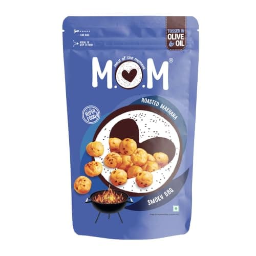 MOM - Meal of the Moment, Roasted Desi Chaat Makhana, 52g | Gluten Free | Anti Oxidants | MSG Free | Zero Trans Fat | No added Preservatives and No Artificial Flavours | No Onion No Garlic (Pack of 2) — image 2