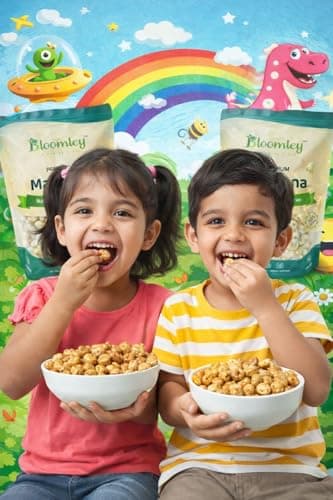 BLOOMLEY Premium Makhana (Fox Nuts), Whole Lotus Seeds, Light Crunchy Texture with Mild Natural Taste, Ready to Eat Snack, 200g — image 5