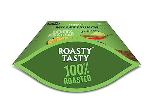 Roasty Tasty Millet Munch Chatpata 340g - Gluten Free Healthy Snacks | Ideal for Weight Management | Cholesterol-Free Millet Namkeen — image 3