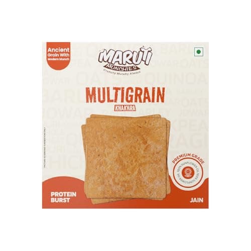Maruti Munchies Jowar Plain Khakhra| Fresh Gujarati Healthy Snack | Crispy & Flavourful Jowar Plain Papad Style | No Palm Oil | High Protein | Ready to Eat Namkeen 180 Grams — image 7