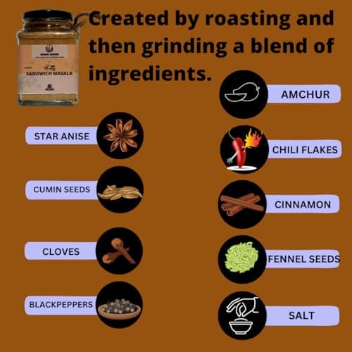 Indiana Organic Sandwich Masala Powder - 150 Gram, Freshly Ground Packed on Order | No Onion & Garlic. — image 3