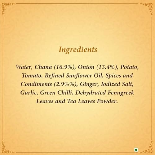 Kitchens Of India Pindi Chana, ITC Ready to Eat Indian Food, Just Heat and Eat, Microwavable, 285 Gram — image 6