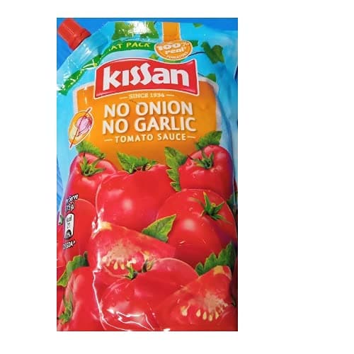Kissan No Onion No Garlic Tomato Sauce Bottle, 1kg