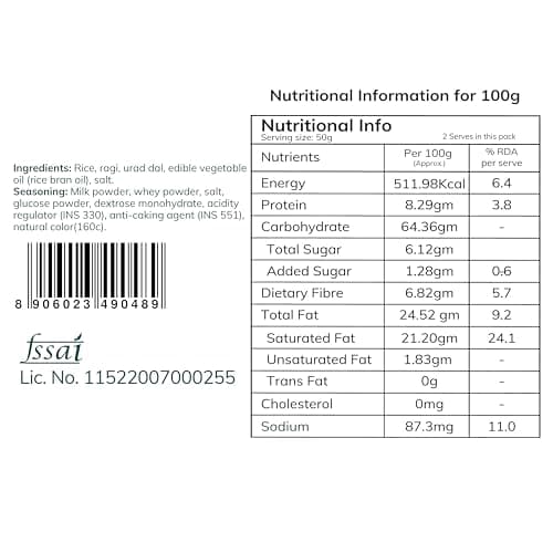 Snackible MU(N) CH BETTER Better Cheese Dosa Khakra-50 G (Pack Of 4) — image 2