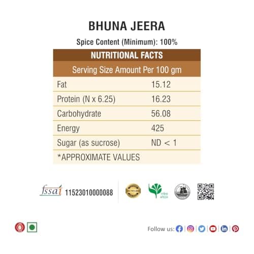 Bhoj Masale Fresh and Natural Roasted Cumin Powder 450GM | Bhuna Jeera Powder | Indian Spice Masala | Zero Additives And Preservatives. No Colour, No Preservatives, No Onion & No Garlic (Jain Friendly) — image 2