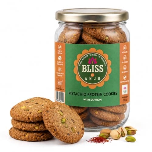 Bliss by Anju Chocolate Almond Biscotti 200g | Contains 38g Protein Per Pack | Activated Almonds & Premium Cocoa | Baked, Gluten-Free | Rich in Fibre & Healthy Fats | Wholesome Crunchy Snack — image 8