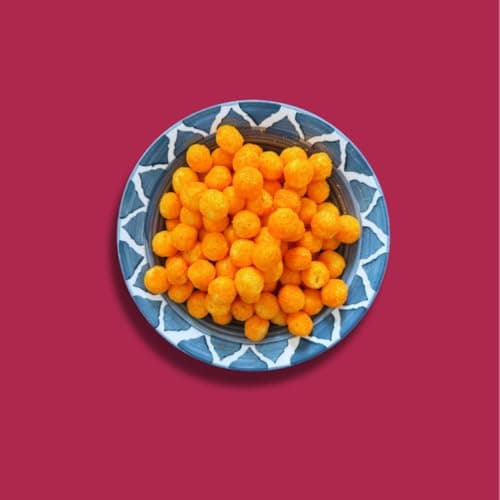 Snack First Cheese Balls, Corn balls, Combo of 2, No Onion No Garlic, Jain, Puffed Snack, Corn Puffs, Healthy Snack, Namkeen, Each 80g — image 2