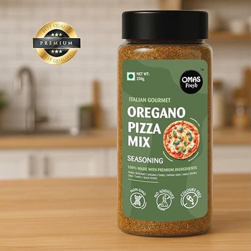 Omas Fresh Oregano Pizza Mix Seasoning | Italian Herb Seasoning Blend for Pizza, Pasta, Garlic Bread & More | 250g — image 6