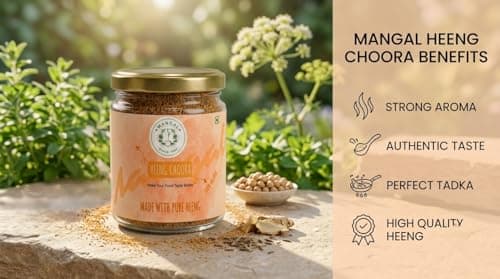 MANGAL Hathras Hing ( हींग ) Pure and Natural Hing Chura (100 grm) for Daily Use - No Garlic, No Onion | 100% Healthy & Aromatic Compounded Asafoetida Heeng — image 5