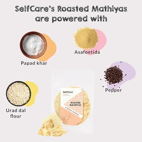 SelfCare by Suman Agarwal Roasted Mathiyas Pack of 1 125g | Healthy & Gluten Free | Savoury - Snacks - Namkeen - Grocery | Mid Day - Workout - Tea time Snacking | Jain & Travel Friendly — image 2