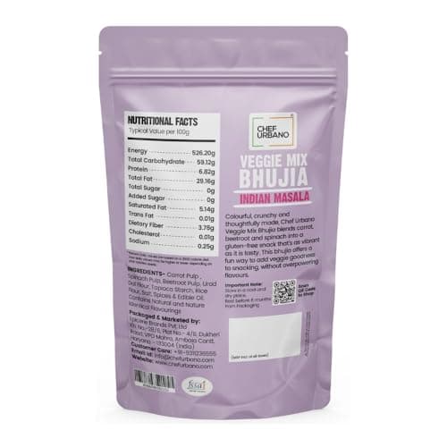 Chef Urbano Veggie Mix Bhujia - Indian Masala Flavour (70g) | Gluten Free & Vegan | High Fiber & Protein | No Wheat No Maida | Light & Healthy Everyday Snacking - Pack of 1 — image 2
