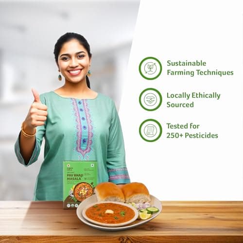 Organic Tattva, Organic Pav Bhaji Masala 100 Gram |Pesticide and Chemical Free | With Natural Oils | Rich Aroma | Naturally Gluten Free — image 7