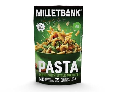 Millet Bank All Pasta Combo | No Preservatives, No Artificial Colors or Flavours | ZERO Maida | 175g | Made with Millets and Whole Wheat | Baby Friendly Pasta Flavor Combo 4 nos — image 8