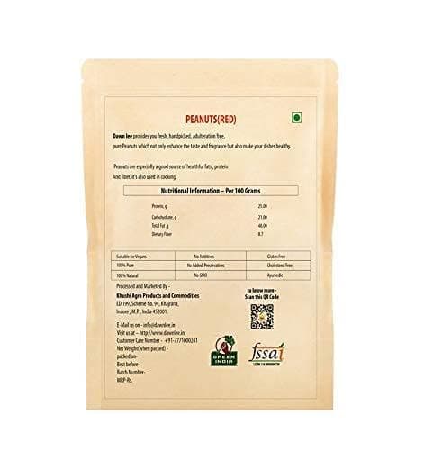 Dawn Lee Raw Desi Red Peanuts | Mildly Roasted | High Protein & Fiber | Groundnut | Moongfali | Sing Dana | Premium Fasting Snack for Navratri, Ekadashi and Jain fasting | Non-GMO | Resealable Kraft Bag – 400g — image 6