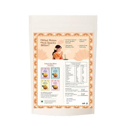 Vratam Banana Chips | Thinnest Fasting Wafers for Navratri | Pure Vrat Friendly Sendha Namak Banana Chips | No Onion No Garlic No Palm Oil | Healthy Jain Friendly Snacks Namkeen | 60G (pack of 1) — image 2