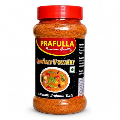 PRAFULLA Sambar Powder, 100g | Premium Quality Traditional Recipe | Authentic Indian Taste | 100% Pure & Vegetarian | No Artificial Colors or Preservatives | Ideal for Daily Home Cooking — image 6