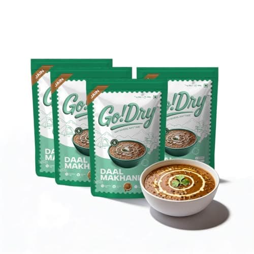Go!Dry Jain Dal Makhani Rice Combo | Ready to Eat Indian Meal | No Onion No Garlic | No Preservatives & No Palm Oil | 80g — image 8