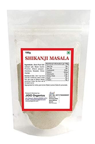 J Organics Khatta Meetha Shikanji Masala - Instant Summer Drink Mix | Natural Spices | Refreshing Taste | Kids' Favorite | Shikangi Powder | 100 grams Pack — image 2