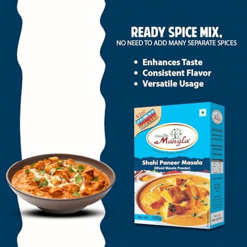 Manish Mangla Shahi Paneer Masala 100g | Mixed Masala Powder with 5 Fresh Sachets | Rich Aroma & Authentic Restaurant Style Taste | Easy Cooking Spice Blend for Shahi Paneer Curry — image 5