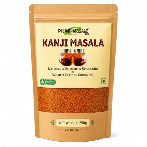 Phunti Masale Kanji Masala Powder | Traditional Indian Probiotic Drink Mix | 100g | No Preservatives | No Onion No Garlic | Gut Health Fermented Drink Spice Mix | Makes 6-7 litres of Kanji — image 7