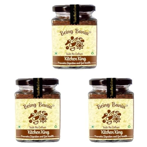 Being Bania Kitchen King Chef Special, 500 Gms | Kitchen Masala Powder |100% Natural Ingredients | No Added Preservatives | All in 1 Vegetable Masala | Exotic Indian Spices | No onion, no garlic | — image 5