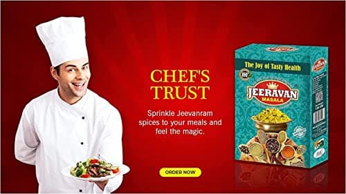JEERAVAN Masala 100 gm | Poha Masala | Fruit Chaat Masala | जीरावन मसाला | Tastemaker | Mix of 32 Blended Healthy Spices | 100% Natural Ingredients | 100 gm (Pack of 1) — image 3