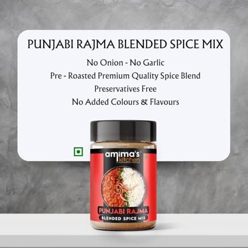 Amima's Kitchen Punjabi Rajma Masala Powder (No Onion No Garlic) – 100 Grams | Blended Spice Mix | No Synthetic Flavour & Color | Ready Jain Curry Masala — image 4