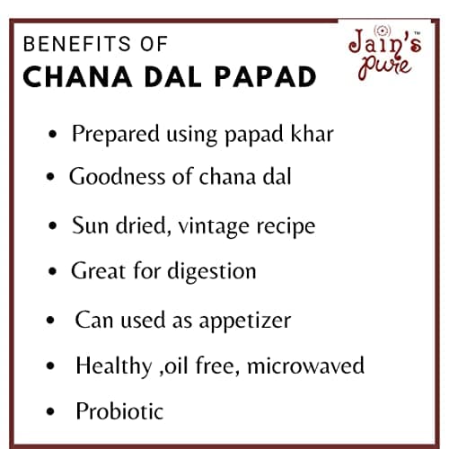 JAIN'S PURE CHANA MASALA PAPAD 200 GM- Handmade, Pack of 2 — image 4