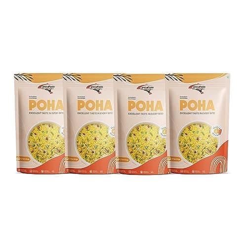 INSTAFOOD Breakfast Poha | Ready to Cook Meal | 2-3 Servings | Pack of 1 (150g) | After Cooking Gets 300GM to Serve | Zip Lock Packaging | Vegetarian Meal | Just Add Water and Cook — image 7