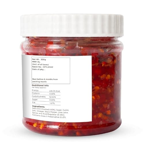 Delight Foods Rajasthani Premium Sweet Red Chilli Jam 300g | Hot & Sweet Chilli Spread | Spicy & Tangy Dip Sauce | No Onion No Garlic — image 3