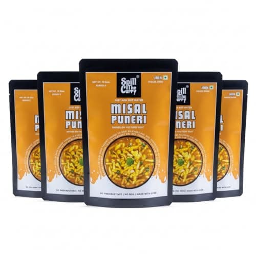 SPILL THE CURRY Mumbai Pav Bhaji Jain Ready to Eat | No Onion No Garlic | Authentic Street Food | Freeze Dried Instant Meal | Add Hot Water | Pure Ghee | Travel Friendly | Combo Pack of 5 (60g Each) — image 8
