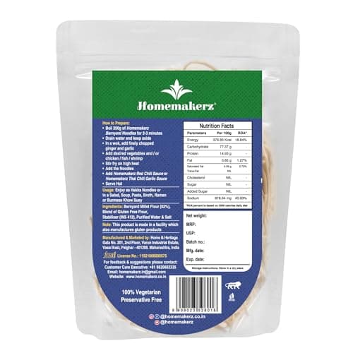 Homemakerz Banyard Millet Noodles, Natural, Preservative, Gluten & Fat Free, Not Fried & No Oil, Zero Maida & Wheat, Healthy & Tasty Hakka Millet Noodles With High Fiber, 200g — image 2