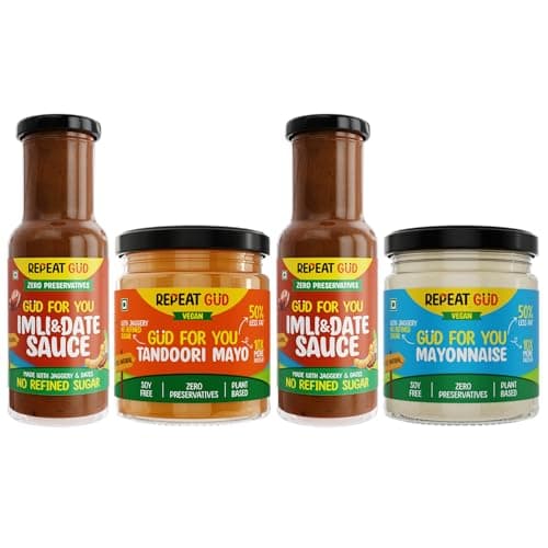 REPEAT GUD Healthy Sauces (Tomato Ketchup, Imili & Dates Sauce) | No Refined Sugar, Made With Jaggery | No preservatives | GUD For Kids | 100% Natural Ingredients & Chemical free (Pack of 2) — image 3
