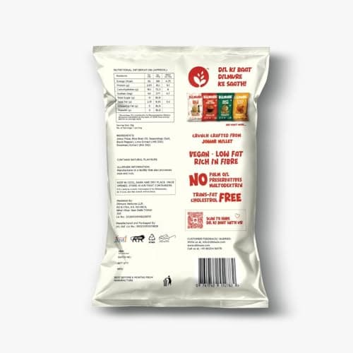 DILMURE No Onion No Garlic Jowar Millet Munchies Combo Pack – Minty Pudina & Salt n Pepper (25G Each) | Roasted Healthy Snacks | No Preservatives, No MSG, No Maltodextrin | Palm Oil Free | Zero Cholesterol, Zero Trans Fat | Gluten-Free Millet Snack (Pack of 10) — image 2