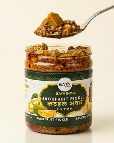 Baya India Homemade Kathal ka Achar | Jackfruit Pickle| Traditional Spicy & Tangy | No Preservatives, No Vinegar | Made in Pure Mustard Oil | Sun-Dried | No Onion & No Garlic | 250g Plastic Jar — image 7