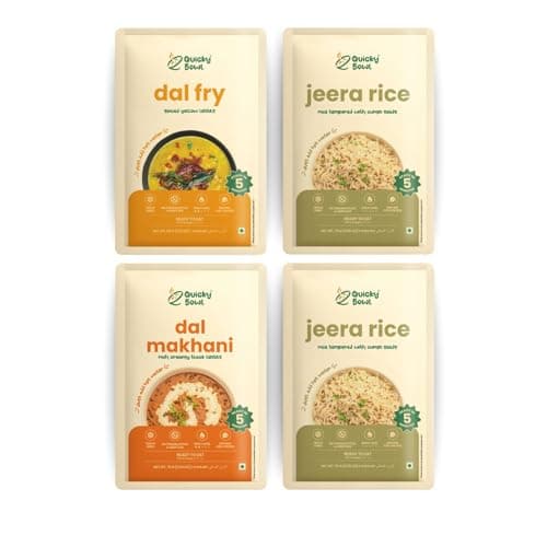 QuickyBowl Jeera Rice | Rice Pilaf with Cumin Seeds | Ready to Eat | Instant Food | (Pack of 3) — image 8