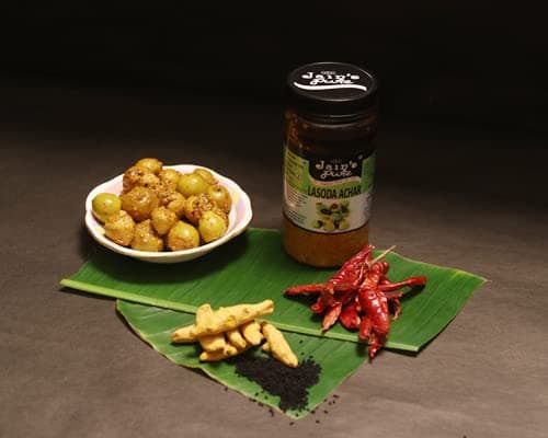 Jain Agro Food LASODA ACHAR 400g. — image 3