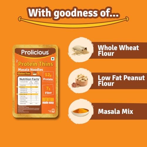 Prolicious High Protein & High Fiber Masala Nooodle Chips | Gluten Free | No Maida | Healthy Snack | Easy to Carry | Jain | 50g each, Pack of 4 — image 7
